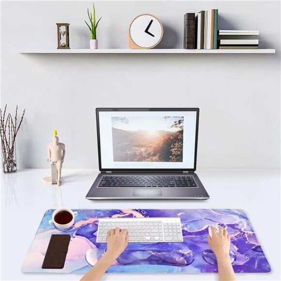 Keyboard Mouse Pad Set, Large Gaming Mousepad + Memory Foam - Picture 7 of 8